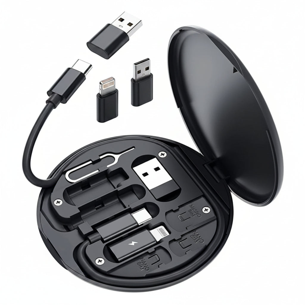 Fast Charging Multi-Functional Data Cable Set (Pack of 1)