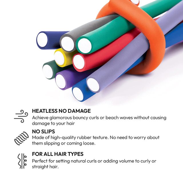 Premium Twist Foam Hair Rollers (Pack of 10) - Heatless Curls 🎁 SPECIAL COMBO OFFER! Add 2 quantities to your cart and get both for just ₹799 (Auto-discount applied at checkout!