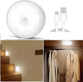 Motion Sensor LED Night Light with USB Charging - Wireless Wall Light (Pack of 2)